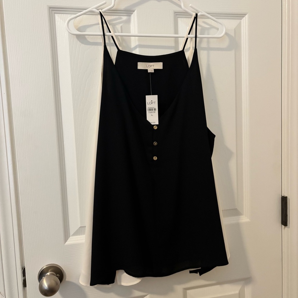 LOFT Black Camisole Top